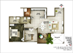 2-bhk-G203-1295sft