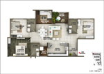 3-bhk-A204-1600sft